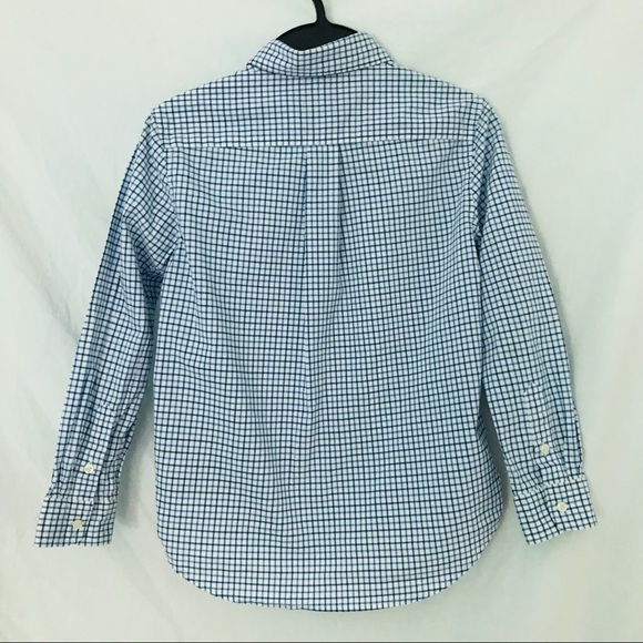 Ralph Lauren Boys Blue Gingham Button Down - Picture 2 of 9
